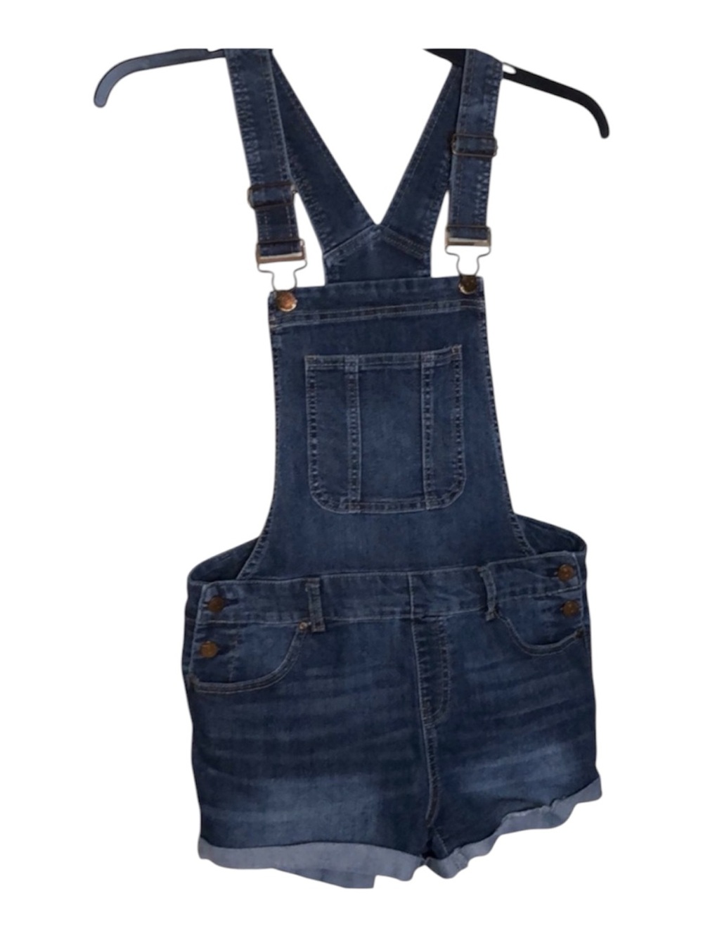 Blue Spice Denim Overalls Shorts Size 11 Juniors